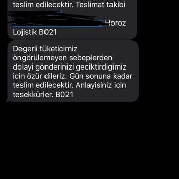 Horoz Lojistik Gelecek Denilip Gelmeyen Teslimat