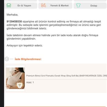 Trendyol Express Beklenmedik İade Karmaşası Ve Mağduriyetim