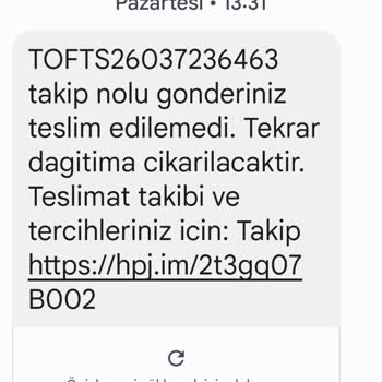 Tofisadan Aldığım Ürünleri Gelemedi Hepsijet Kargo Teslim Etmedi