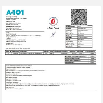 A101 Online Alışveriş Yaptım Ürün Teslim Edilmedi