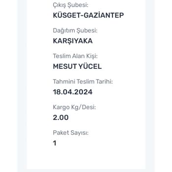 Aras Kargo Ürünüm Teslim Edilmedi