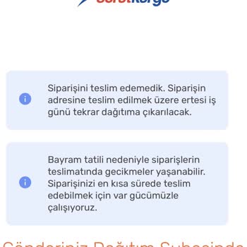 Edirne Sürat Kargo, Siparişim Teslim Edilmiyor