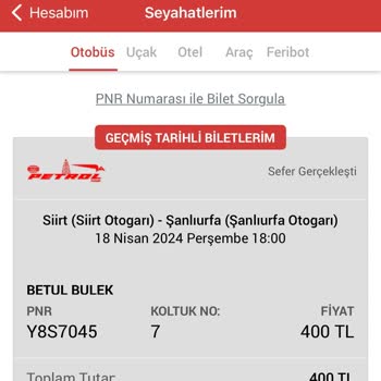 Siirt Petrol Turizm Otobüs Biletlerine Gelen %75 Zam