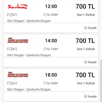 Siirt Petrol Turizm Otobüs Biletlerine Gelen %75 Zam