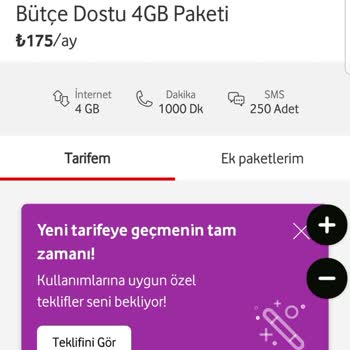 Vodafone 175 TL Fatura 235 TL Geliyor Ve Böyle Bir Bilgi Verilmedi!