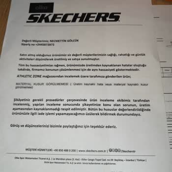 Skechers Ayakkabım Garanti Kapsamına Girmiyormuş...