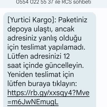 Marka Adına 05540225537  Gönderilen Adres Değiştirme Linki