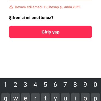 TikTok Hesabım Kilitlendi Hesabımı Açın.