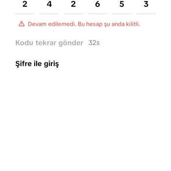 TikTok Hesabım Kilitlendi Hesabımı Açın.