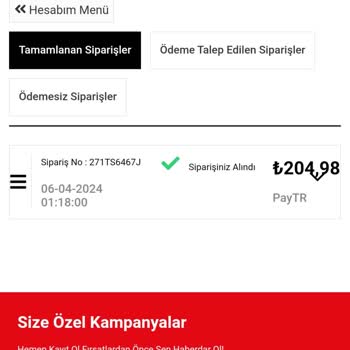 Deefwear.com Aldığım Ürün Gelmedi