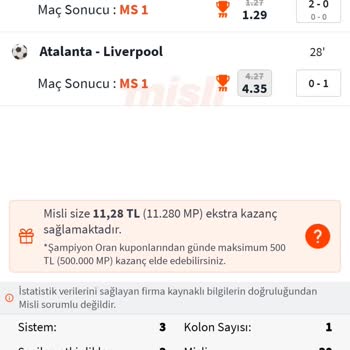 misli Maç Kuponu Sorunu