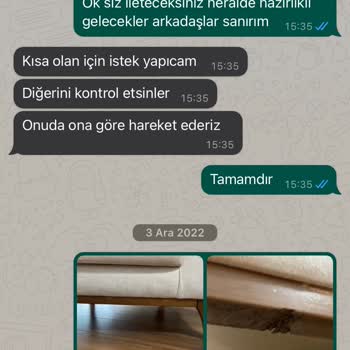 İder Mobilya Defolu Mal Satışı Ve Sonrasında İlgisiz Tutumları