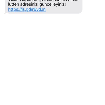 Kargo Adına +45 91 96 73 79 Gelen Mesaj