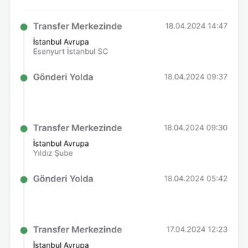 Trendyol Kargo 2 Transfer Şube Arasında 4 Kere Gidip Geldi.