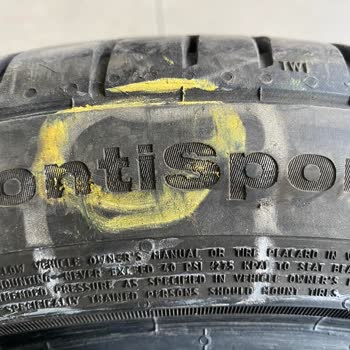 Continental Sıfır Lastik Yanaklarda Balon, Hiçbir Deformasyon Yok, :(