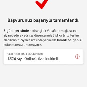 Vodafone Başka Paket Tanımladı