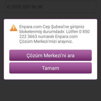 Enpara.com Bloke Sorunu