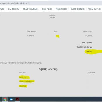 İntfa Tarımsal Alışveriş Bizi Mağdur Etti. Siparişimizi Göndermiyor!