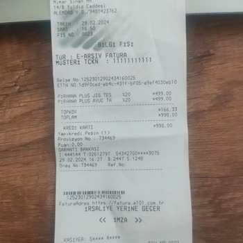 A101 Dekupaj Aldım Fişe Taktım Yandı 2 Aya Yaklaştı Halen Cevap Verecekler.