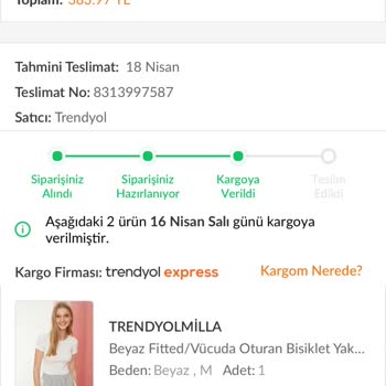Trendyolmilla Milla Tüm Siparişlerimi Bilgi Vermeden İade Ediyor