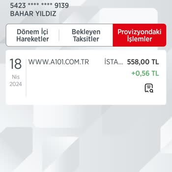 A101 Kredi Kartımdan Çekim Yapılmış Ancak Siparişim Görünmüyor