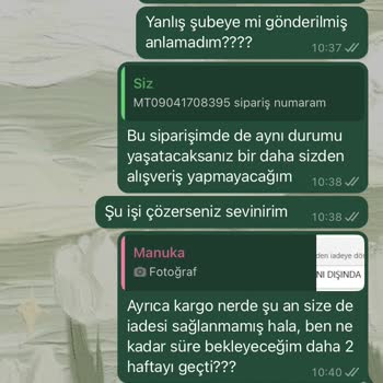 Manuka İade Ücretimi Yatırmadı!