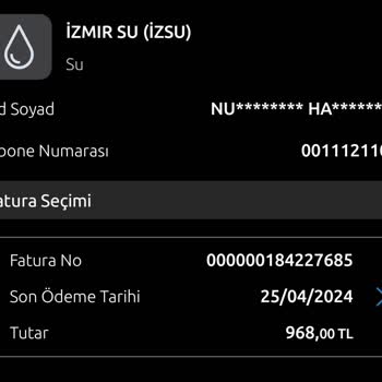 İzmir Büyükşehir Belediyesi Su Faturasına Fahiş Fiyat!