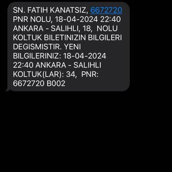 Obilet Rızasız Yer Değişikliği, Tokat Yıldızı Turizm