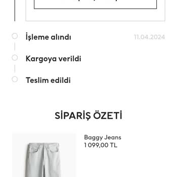 H&M İade Kodu Verilmemesi