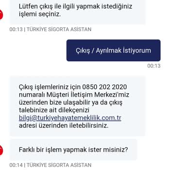 Türkiye Hayat Emeklilik BES İptal Talebiyle Kimsenin İlgilenmemesi Paranın İadesi Yapılmaması