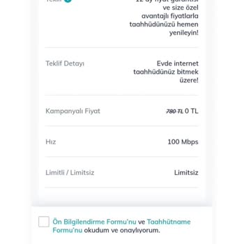 Türk Telekom 12 Ay Bizimle Kal İnternet Kampanyası Mağduru