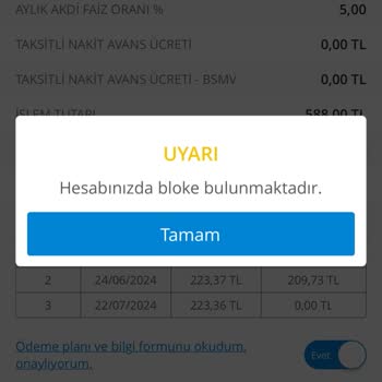 Denizbank K. Kartımın Blokesini Kaldırmıyor