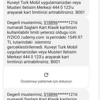 Kuveyt Türk Güvenlik Sorunu! Kartımdan Bilgim Dışında Para Çekildi!