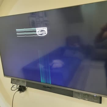 Philips TV50PUS8508 Açılış Ekranı Yeşil Çizgiler