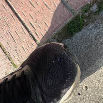 Adidas Ayakkabı Ön Ucunda Delik