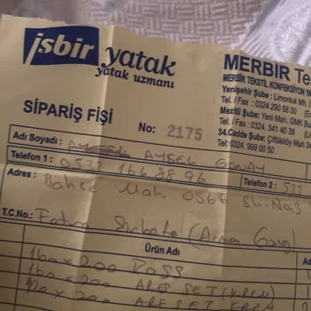 İşbir Yatak Müşteri Memnuniyeti Sıfır