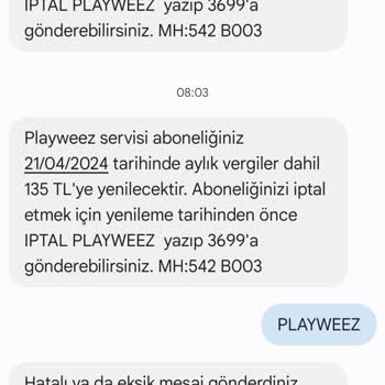 Playweez Faturama Yansıyan Beklenmedik Ücretler!