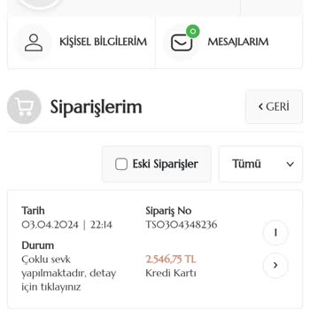 Bernardo Şikayet Teslim Edilmeyen Ürünler