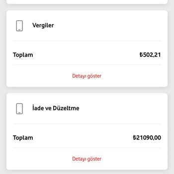 Vodafone Cihaz İptali Olmasına Rağmen Faturada Halen Vergi Ödüyorum
