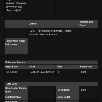 Dyson Robot Süpürge Servis Sıkıntısı