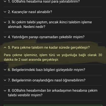 GOBahis Para Çekme Talebi Hk.
