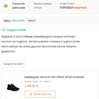 Trendyol Pişmanlıktır, Trendyol Express Daha Büyük Pişmanlıktır.