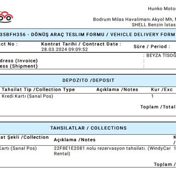 Windy Car Bodrum Şubesi, Yalan Radar Cezası Söylemiyle Para Çekmesi