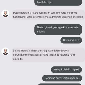 Vodafone Net Vodafone Fatura Sorunu Çözümsüzlüğü Ve Taahhüt Süresi Uzatma Çabası