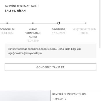 Bir Günde Kargo Teslimat Yapmadı!