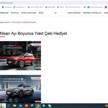 Chery Araç Yakıt Çeki Kampanyası Şikayet
