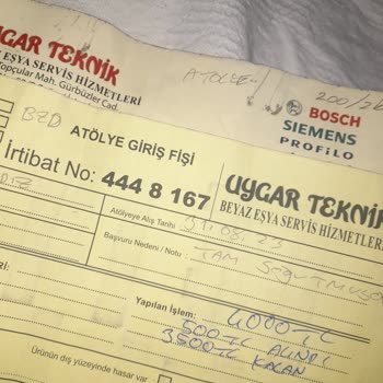 Uygar Teknik Servis (444 81 67) Teknik Servis Hizmetinden Memnuniyetsizlik