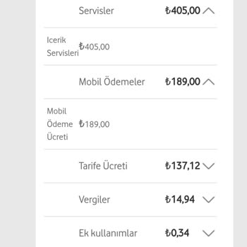 Vodafone Bilgim Dışında Yapılan Tahsilat