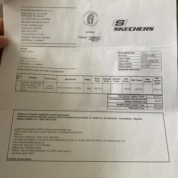 Skechers Mağduriyetin Giderilmesi Hususu