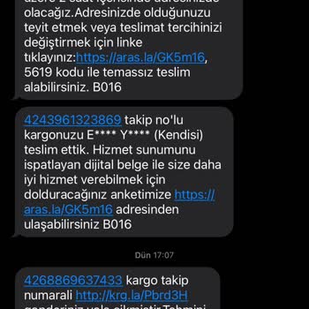 Netpazkrg Ve Aras Kargo Şikayet